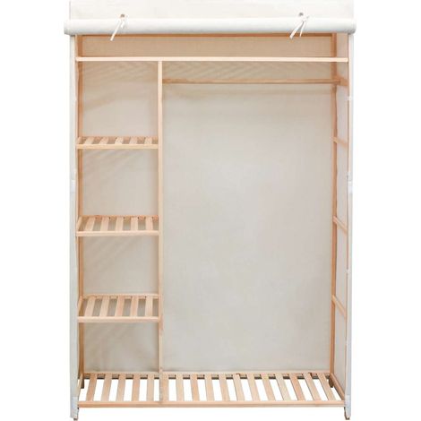 Maison Exclusive - Armadio in Stoffa e Legno di Pino 110x40x170 cm (1/5)