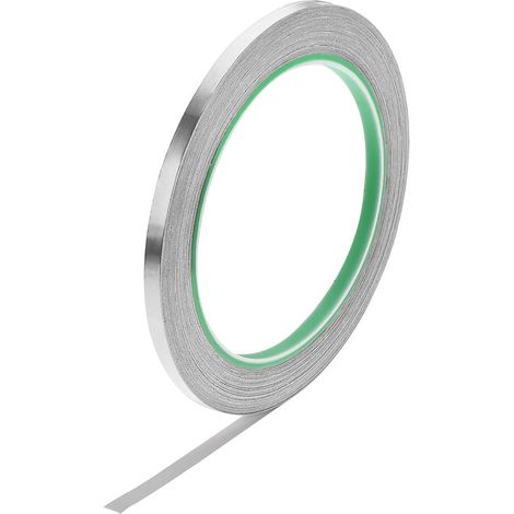 Aluminium Feuille Ruban Haute Température Ruban 5mm pour HVAC Étanchéité Réparation Chaud et Froid Air Conduits Adhésif Ruban 20m/65 Pieds (1/4)