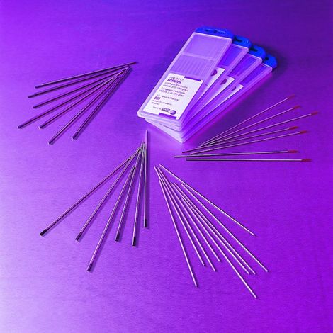 Électrode tungstène TIG PUR - Diamètre : 2,4 mm - Coloris : vert - Nombre d'électrodes : 10 - BINZEL