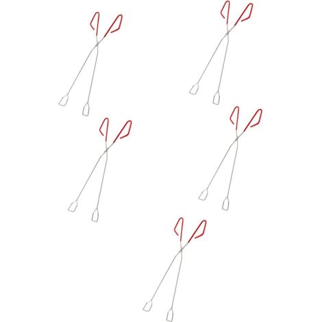 Ensemble de 5 pinces à bois pour bûches Churrasco Acampamento cheminée Ferramenta foyer extérieur (1/5)