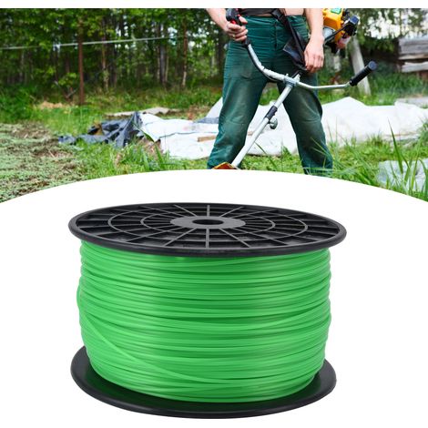 Convient aux débroussailleuses et tondeuses Husqvarna, Ryobi, Echo, Stihl et autres utilisant du fil rond de 2,0 mm. Bobine verte de 372 m. (1/5)