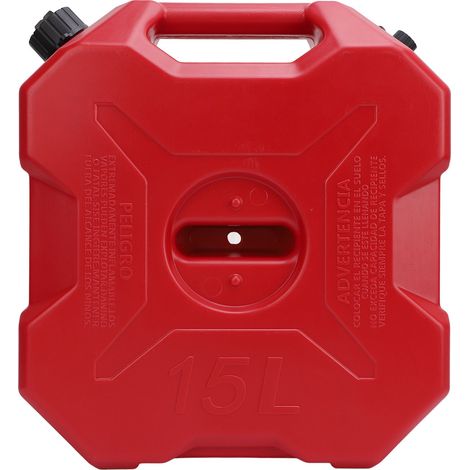 Réservoir de carburant de rechange de 15 L, 4 gallons, rouge, multi-usages, pour voitures, motos, UTV, ATV, véhicules tout-terrain, sans support (1/5)