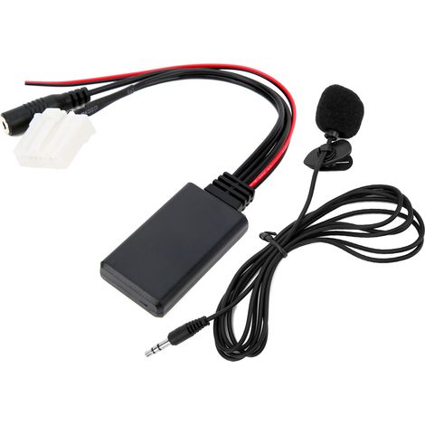 Adaptateur de microphone, fil audio auxiliaire, Bluetooth 5.0, longueur de 150 cm, remplacement pour Mazda 2/ 3/ 5/ 6 (1/5)