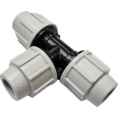 Té égal 90° à compression Série 7 PE Ø20 - Plasson (1/5)