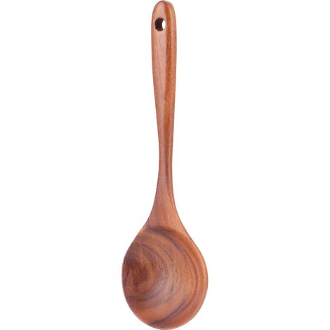 Cuillère à mélanger en teck, cuillère de cuisine antiadhésive en bois, cuillère à beurre pour la cuisine domestique