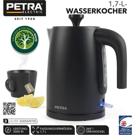 Bollitore elettrico Krups Petra nero 1,7 litri