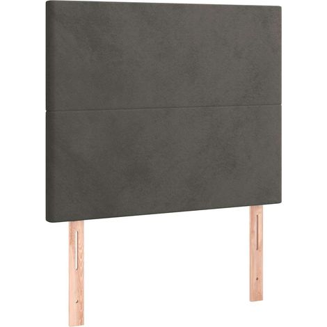 Maison Exclusive - Cabecero gris oscuro 100x5x118/128 cm terciope (1/5)