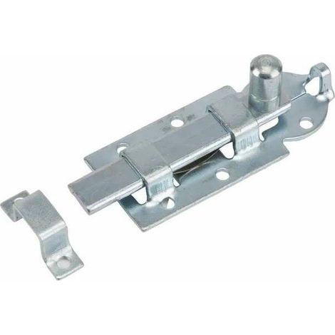 – Verrou porte sécurité plat 60 x 25mm – Targette pêne loquet pour portail et porte coulissante – Installation facile et robuste