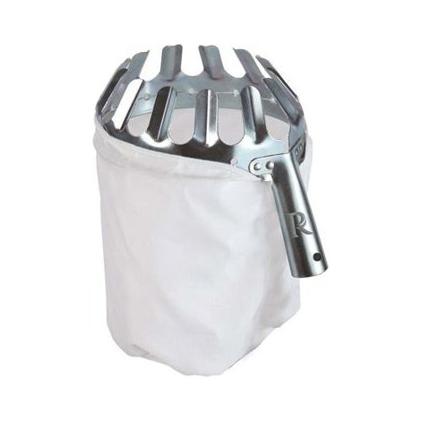 Ribimex – Ramasse-fruits en métal traité avec sac en coton – Adaptable sur manches jusqu'à 24mm – Récolte efficace sans effort – Outil de jardinage professionnel