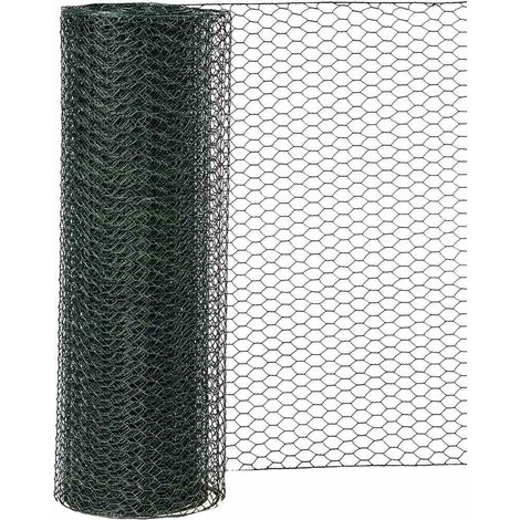 Siena Garden Intreccio esagonale in Pvc, 13 X 1000 mm x 10 m, 1 pezzo, verde, 457535