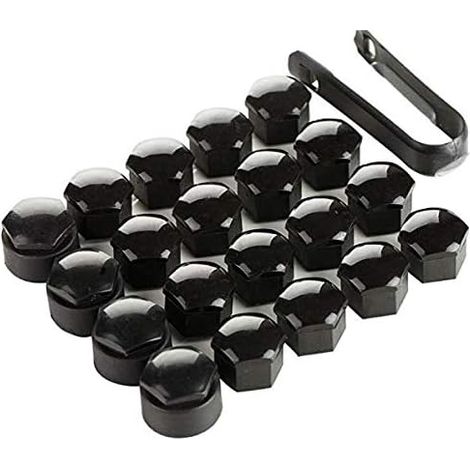 Universelle 17-mm-Sechskant-Chromschraubenabdeckung, 40 Stück