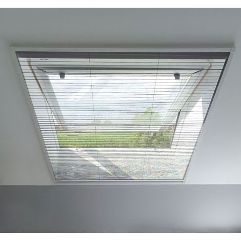 Store Moustiquaire Plissé pour Fenêtre de Toit L140 x H170 cm