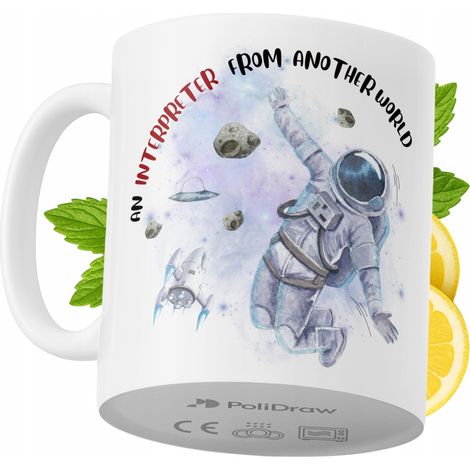 Lustige Tasse für Dolmetscher – Kaffee- oder Teetasse mit witzigem Textdesign – Ideal für Geburtstage, Namenstage, Feiertage und besondere Anlässe. Hochwertige Tasse für Zuhause, Büro und Arbeit. Farb