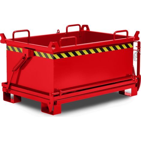 RR Industrietechnik Klappbodenbehälter Typ RBB-75 910x1370x1040mm 750dm³ RAL 3000 Feuerrot