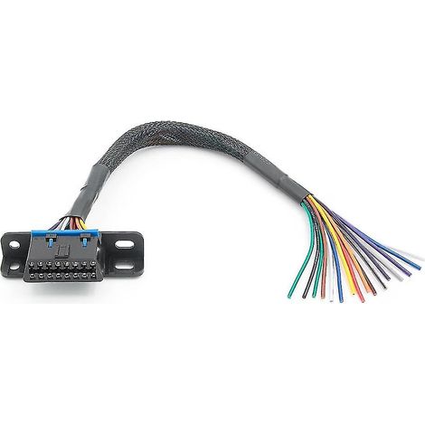 Adaptateur d'interface à ruban pour connecteur femelle OBD2 universel 16 broches vers câble OBD ouvert. (1/5)