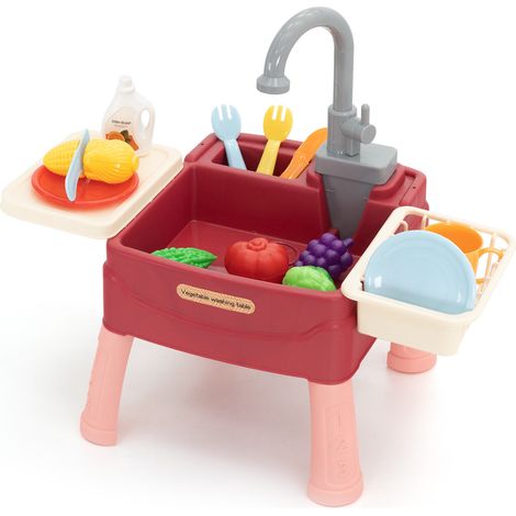 Kinderspülbecken mit Wasserkreislauf und Absperrhahn Robincool Basin of Wash 45x26x39 cm 23 Zubehör Inklusive