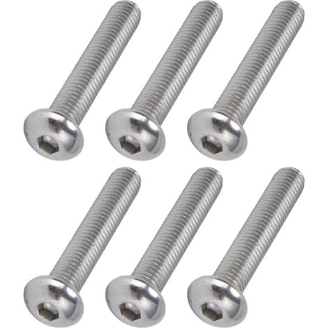 30 Vis à tête cylindrique six pans creux Acier inoxydable A2 M10x1.5 - Kit de 30 pièces M10x55 (1/5)