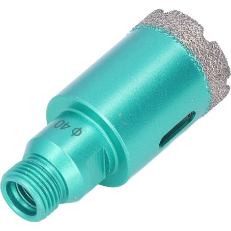 Foret diamanté scie cloche 1/2BSP pour verre carrelage béton granit marbre porcelaine 40mm (1/5)