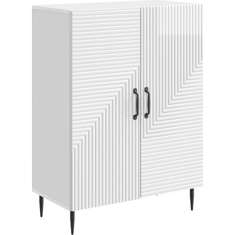 Credenza Bianco Lucido 66 x 34,5 x 89,5 cm Legno ingegnerizzato vidaXL