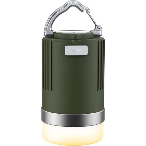 LED-Campinglaterne, wiederaufladbar, 15.000 mAh, 4 Beleuchtungsmodi, Notstromversorgung