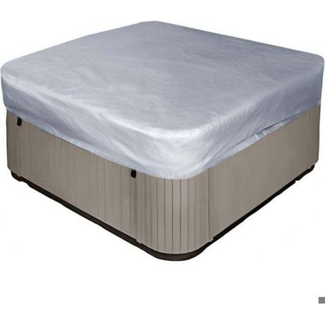 Housse de rechange pour jacuzzi - - Carrée - Étanche - Protection UV - 218x218x30 cm (1/3)