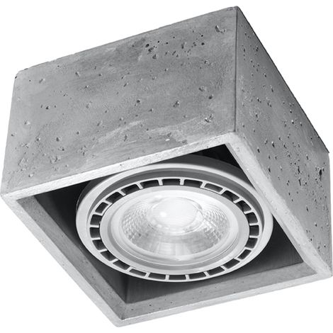 CERAMIX 1 Deckenleuchte GU10 ES111 Grau Beton LUMILO 08.423.83 (1/5)