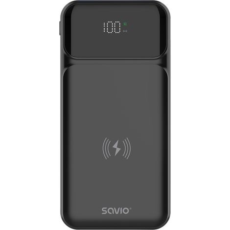 BA-09 batería externa Polímero de litio 37 mAh Cargador inalámbrico Negro
