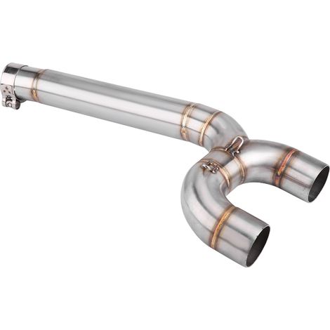 Tuyau de raccordement de section centrale pour systèmes d'échappement complets des motos Yamaha FZ6 et FZ6-N (2004-2009). (1/5)