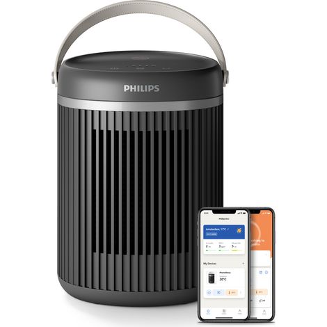 Philips CX3120-01 Serie 3000 Termoventilatore Ceramico 2000W EcoAI WiFi 24 dB oscillazione 45° colore Grigio Scuro (1/4)