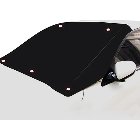 Housse de pare-brise magnétique pour voiture - Renforcée, pliable, étanche, anti-neige et anti-soleil, Protection outdoor d’hiver