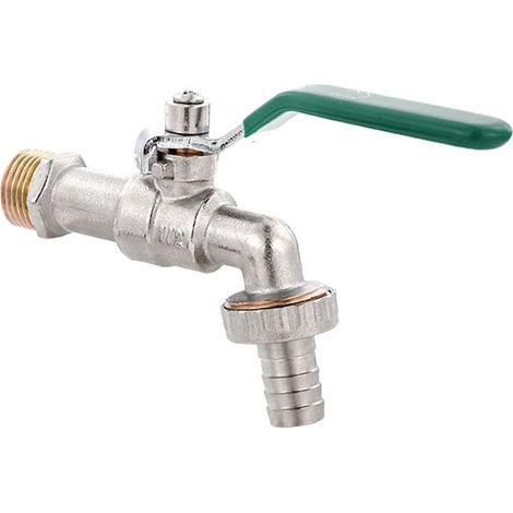 AGE Robinet de jardin en laiton électrolytique Entrée 20x11 mm (1/4)