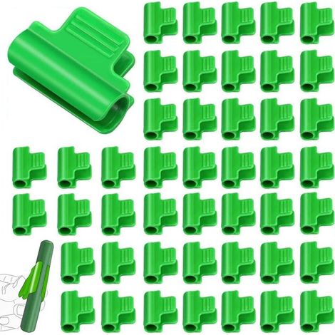 40pcs Greenhouse Clips 16mm Greenhouse Tubular Rod Clips Greenhouse Film Clips Greenhouse Clamp Plastic Net Clips Greenhouse Fixing Clips (1/5)
