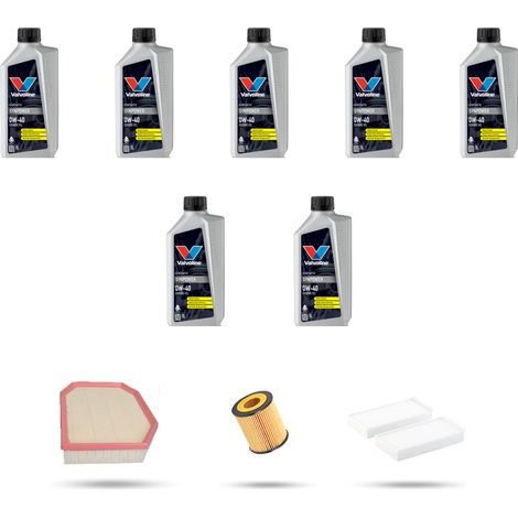 Kit tagliando 3 FILTRI e 7L OLIO compatibile con Bmw serie 7 (F01, F02) 730i 190kw dal 2009 (1/5)