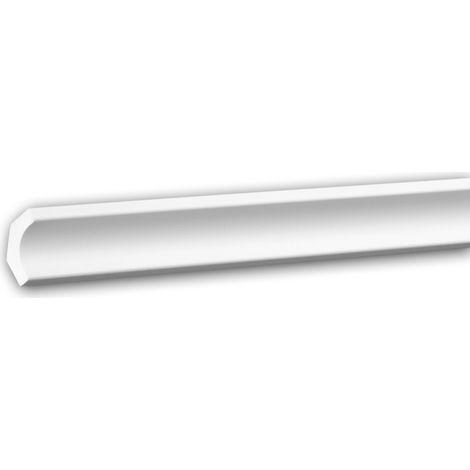 Cornisa 150154 Profhome Moldura decorativa Perfil de estuco diseño moderno blanco 2 m