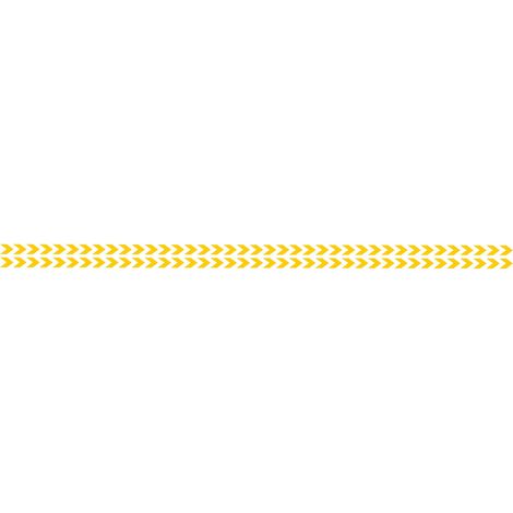 Lot 2 bandes 52mm x 1m - Double Chevrons Jaune - 4641300