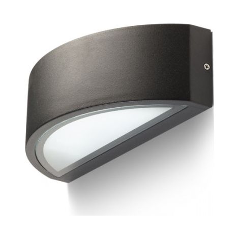 Faretto applique LESA da parete nero  230V E27 26W IP54