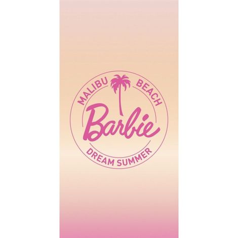 Serviette de plage - Logo Barbie - 70 cm x 140 cm (1/3)