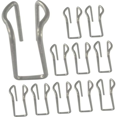 CCYKXA 50 Pieces Reusable Metal Clips for Shade Cloth, Fixing Loops for Garden Netting, Clips for Greenhouse Film