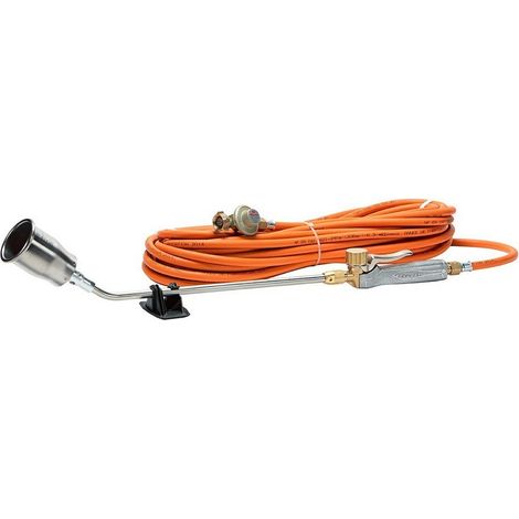 Guilbert Express – Chalumeau étancheur complet 6421 – Pack avec godet inox 60mm – Puissance 102 kW à 4 bar – Longueur de flamme 800mm