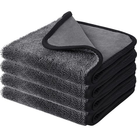 Shiny Bath Trockentuch,4 Stück 40x60cm Fast Dry XXL Duschkabinen Tuch Trockentuch zum Wasser Abziehen in Dusche & Bad (1/5)