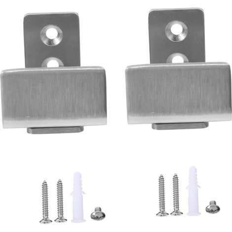 lot de 2 guide de sol pour porte coulissante, inox 304, réglable (1/5)