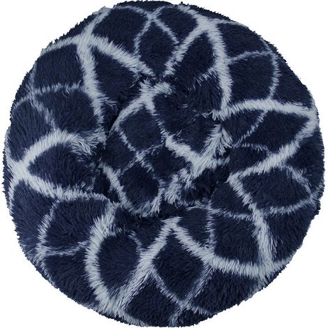 Lit pour Chat, Coussin Moelleux, Doux Lavable pour Chats Chiens (Bleu Marine, 50cm), Ensoleillé