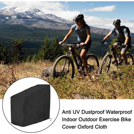 Housse de protection pour vélo d'appartement - Anti-UV et anti-poussière - étanche - En tissu Oxford - Noir (1/5)