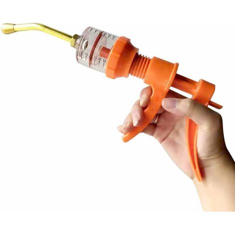 Seringue De Bétail Injecteur Réglable Seringue Continue Outil Vétérinaire pour Bovins Cochon De Chèvre, 50 ML Réglable Et Continu Seringue Animal Injecteur Animal Pistolet pour Vétérinaire