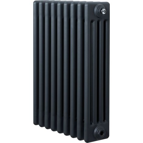 Traditional 4 Column Radiator - 600 x 425mm - Anthracite Grey