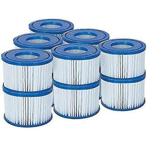 Cartouche filtrante Lay-Z-Spa VI pour tous les modèles Lay-Z-Spa - 3 x Pack de 2 (6 filtres)-AquaForge