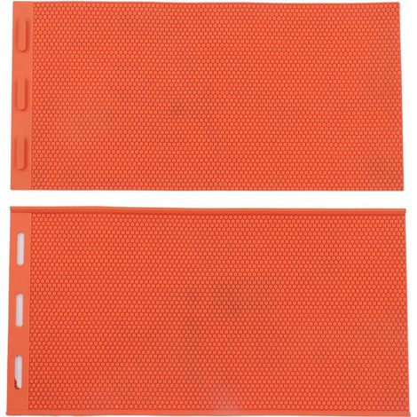 pièces 5.4mm feuille de presse de cire d'abeille moule fond de teint pliable en Silicone moule de cire d'abeille pour l'apiculture Orange (1/5)