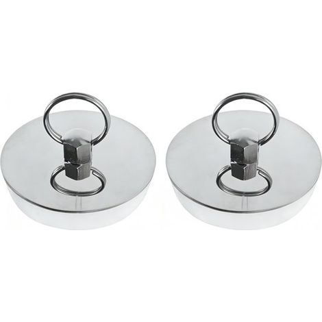 Tappo per vasca da bagno (2 pezzi), tappo per lavandino, tappo di scarico, tappo per lavello da cucina, tappo di scarico, tappo per lavello da cucina, tappo di scarico, tappi per lavello da cucina (1/5)