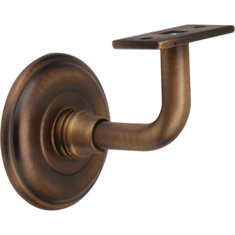 Soporte pasamanos Zamak bronce obra escaleras barandilla