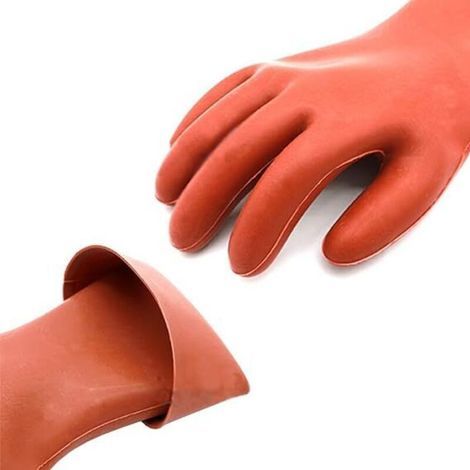 Gants en caoutchouc isolé électriques électricien 12kv haute tension de protection de protection des gants de protection isolant pour femme de lineman femme (1/3)